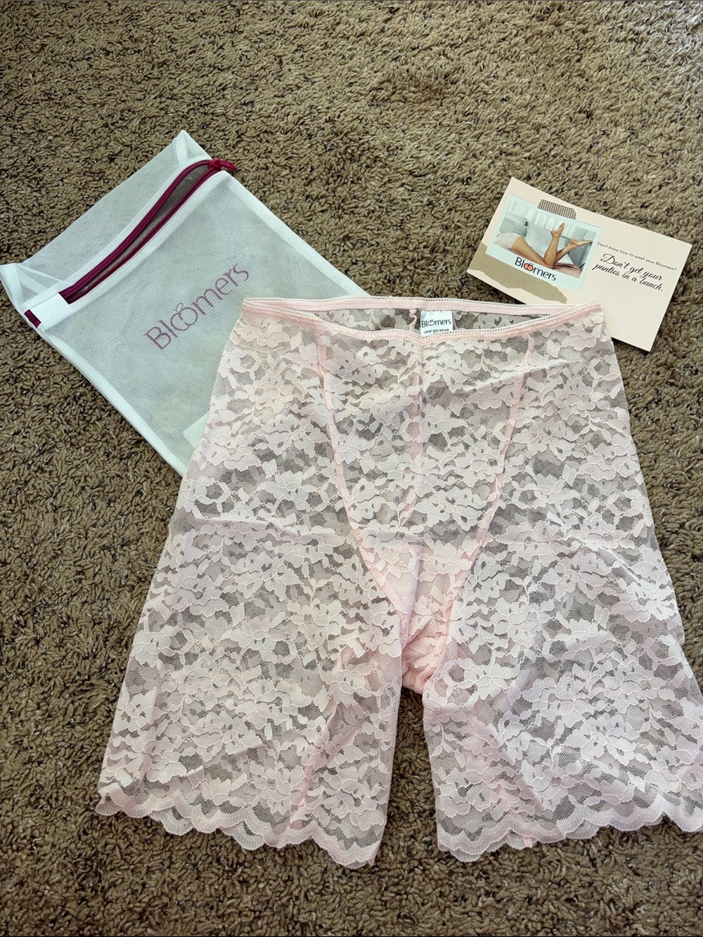 Bloomers Lady LongLine Rose Quartz Floral Lace Longline Shaping Shorts